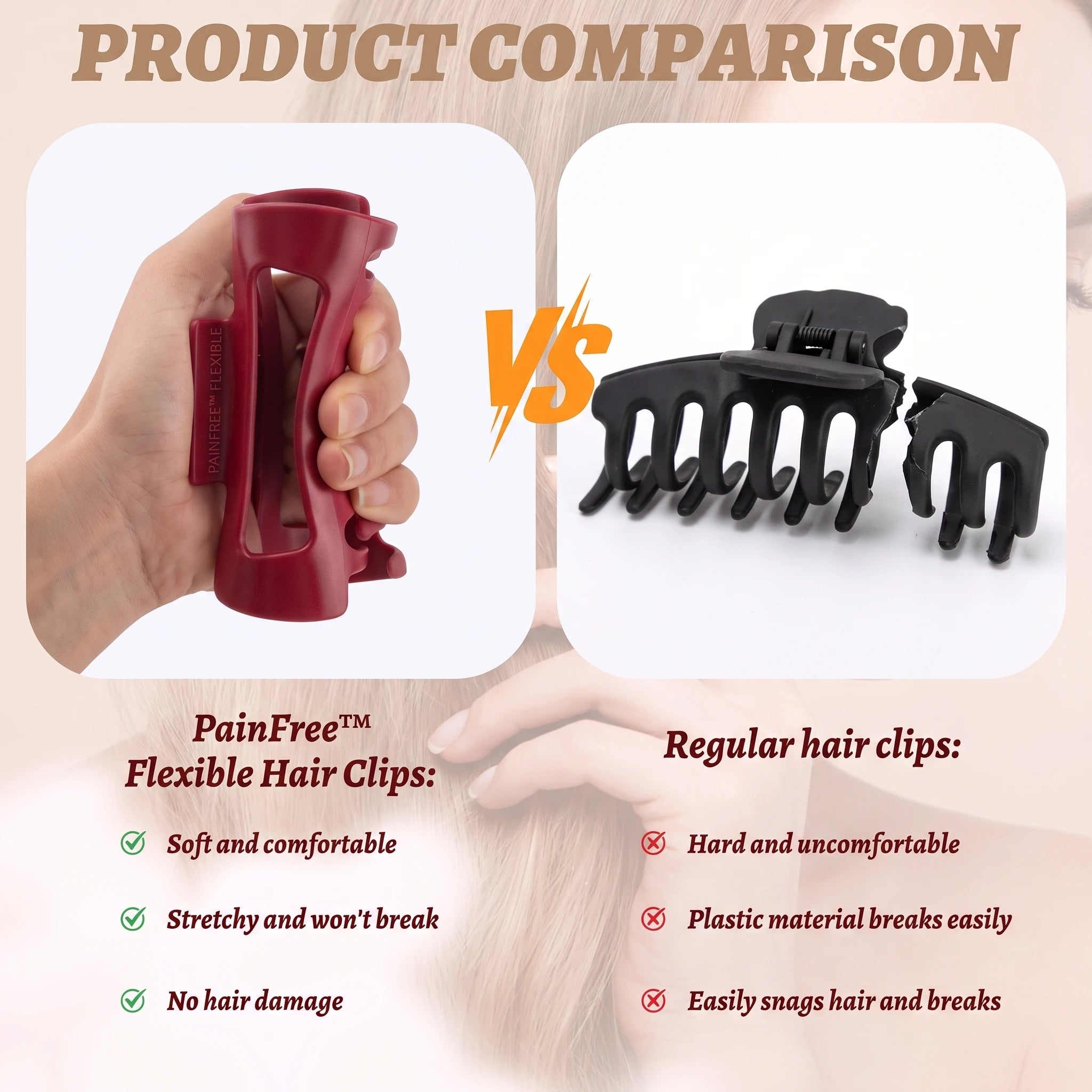 PainFree™ Flexible Hair Clip